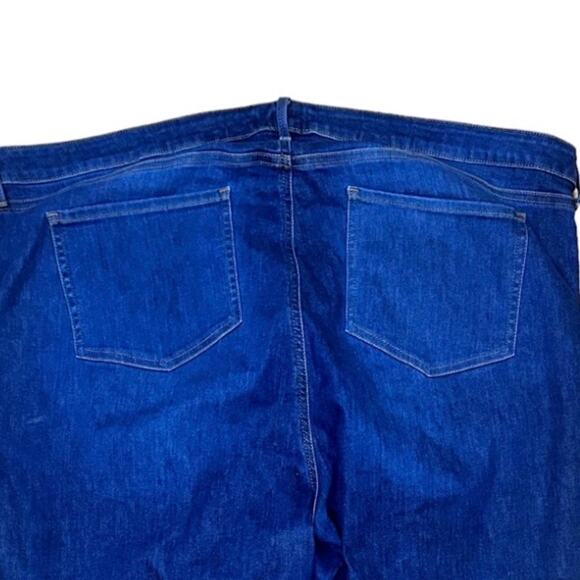 NYDJ Size 26W Ami Skinny Fit Jeans Dark Wash Lift Tuck Technology Raw Hem Ankles - Picture 4 of 11